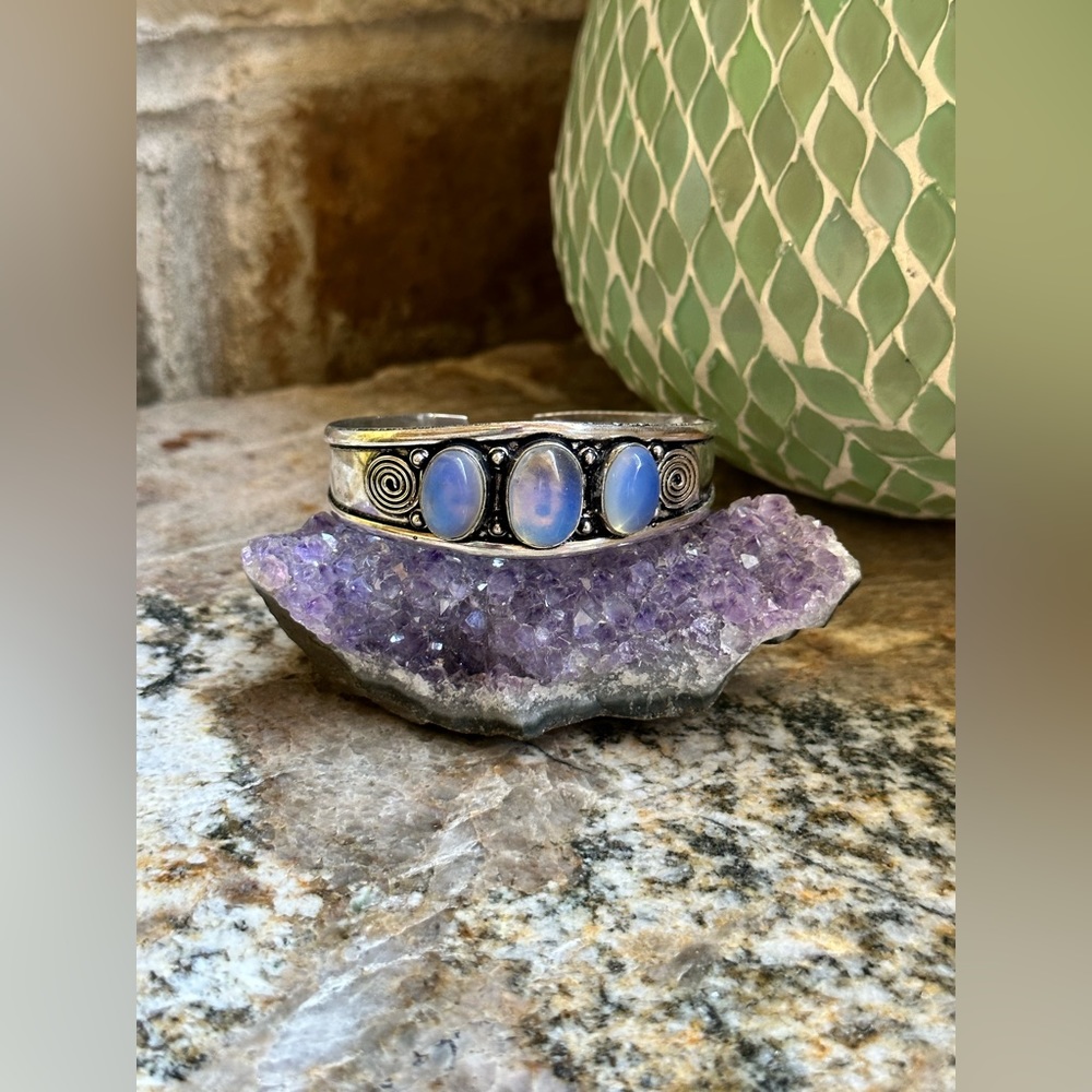 Silver Opalite Stone Bracelet